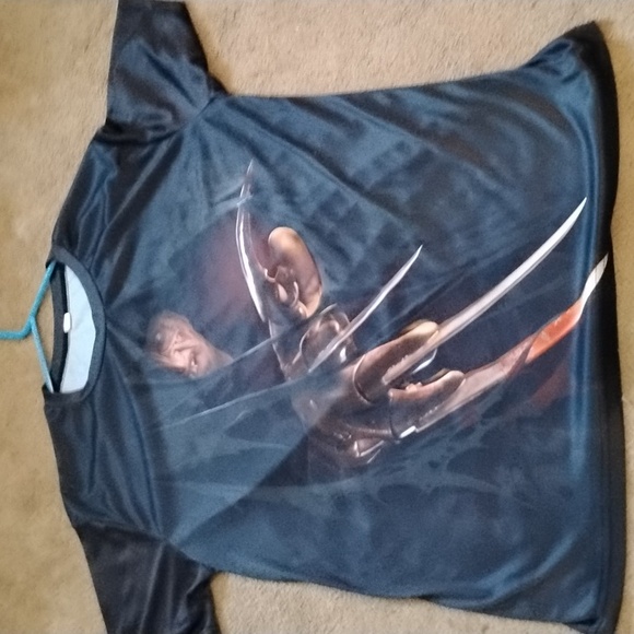 Freddy Kruger Nightmare On Elm Street Horror Tee - Black - Picture 2 of 4